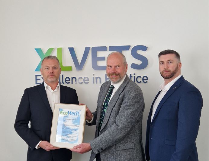 XLVets Ireland awarded with an EcoMerit company certification
